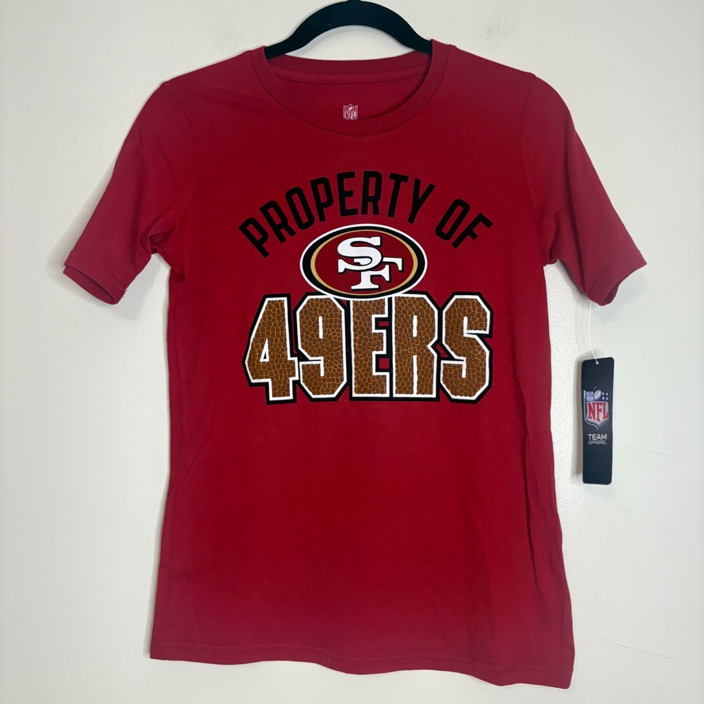NFL San Francisco 49ers Kids T-Shirt Red Property‎ Of Football Top